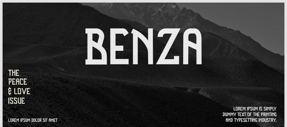 Benza Font