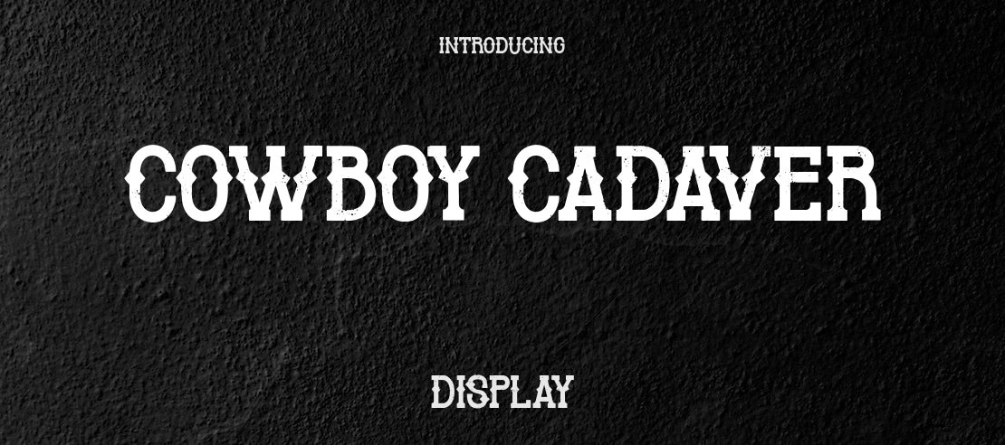 Cowboy Cadaver Font