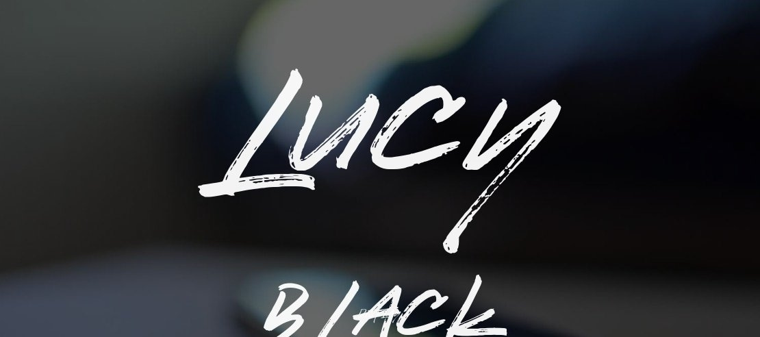 Lucy Black Font