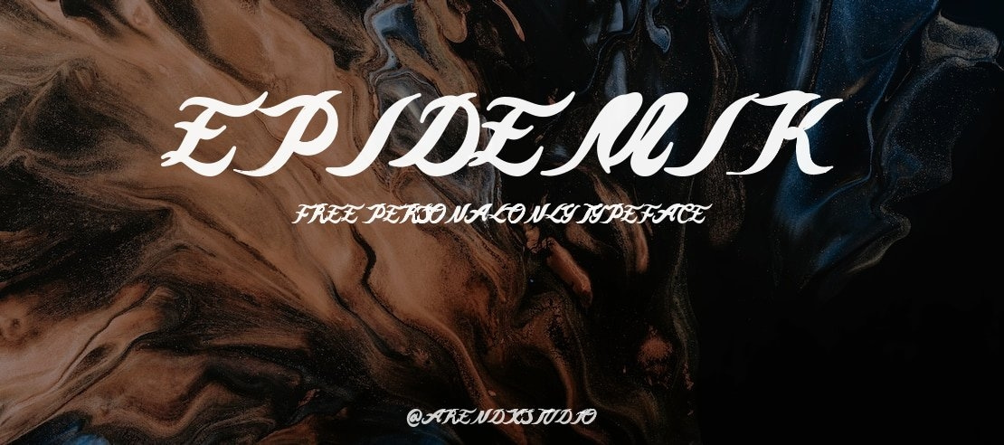 Epidemik free personal only Font