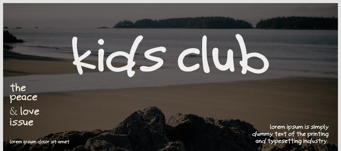 Kids Club Font
