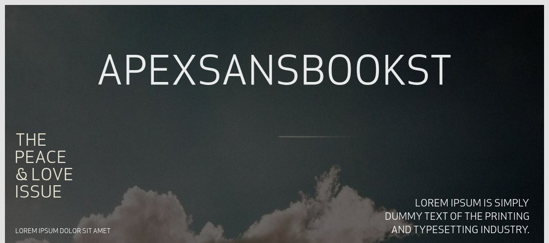 ApexSansBookST Font