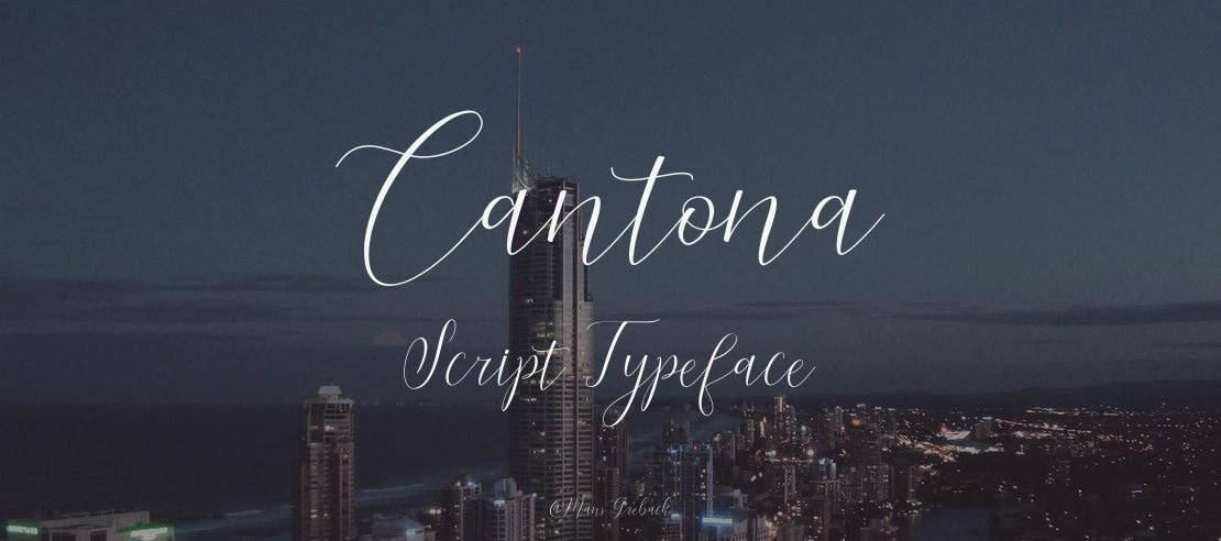 Cantona Script Font