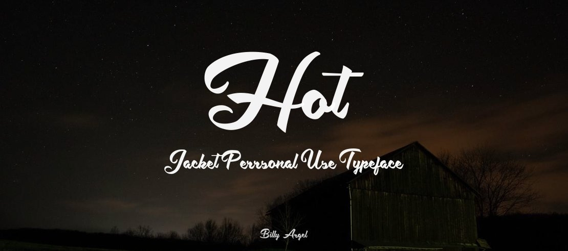 Hot Jacket Perrsonal Use Font