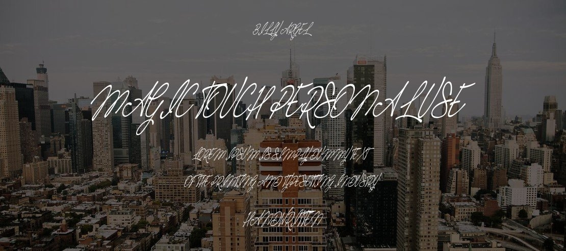 Magic Touch Personal Use Font