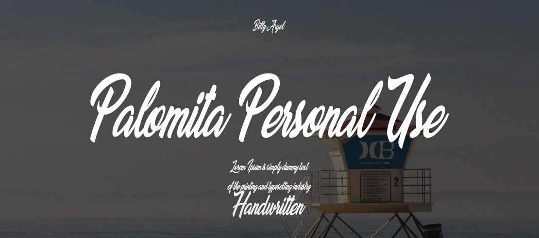 Palomita Personal Use Font