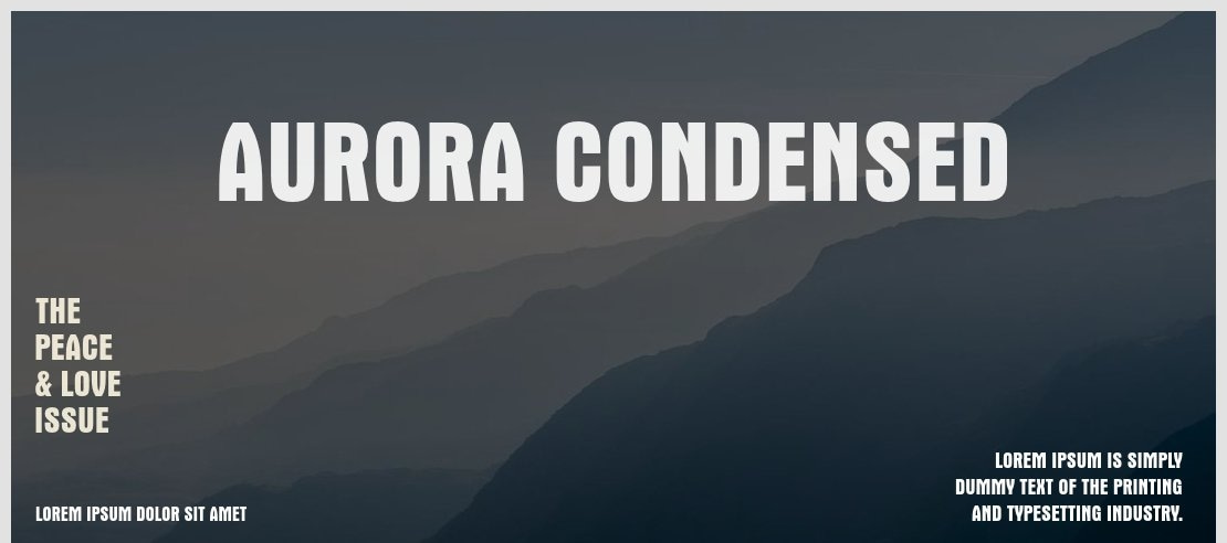 Aurora Condensed Font