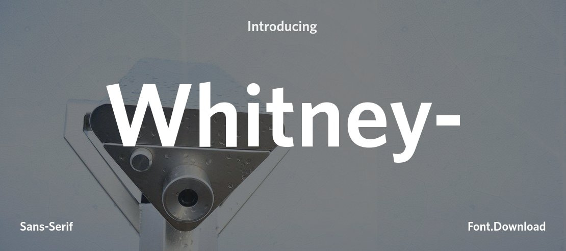 Whitney- Font