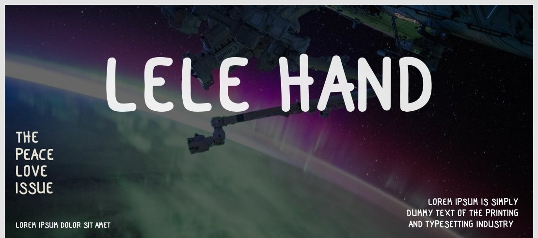 Lele Hand Font