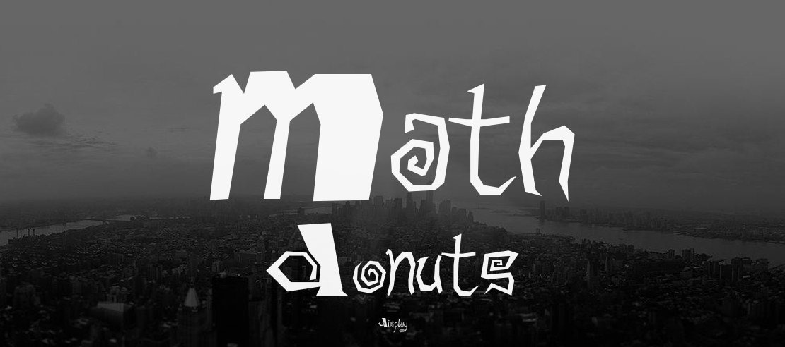 Math Donuts Font