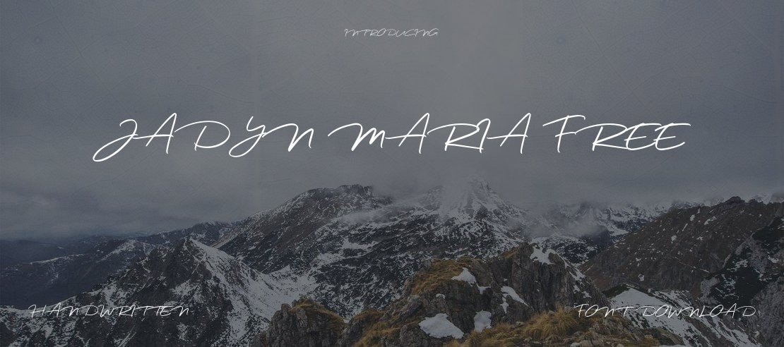 Jadyn Maria Free Font