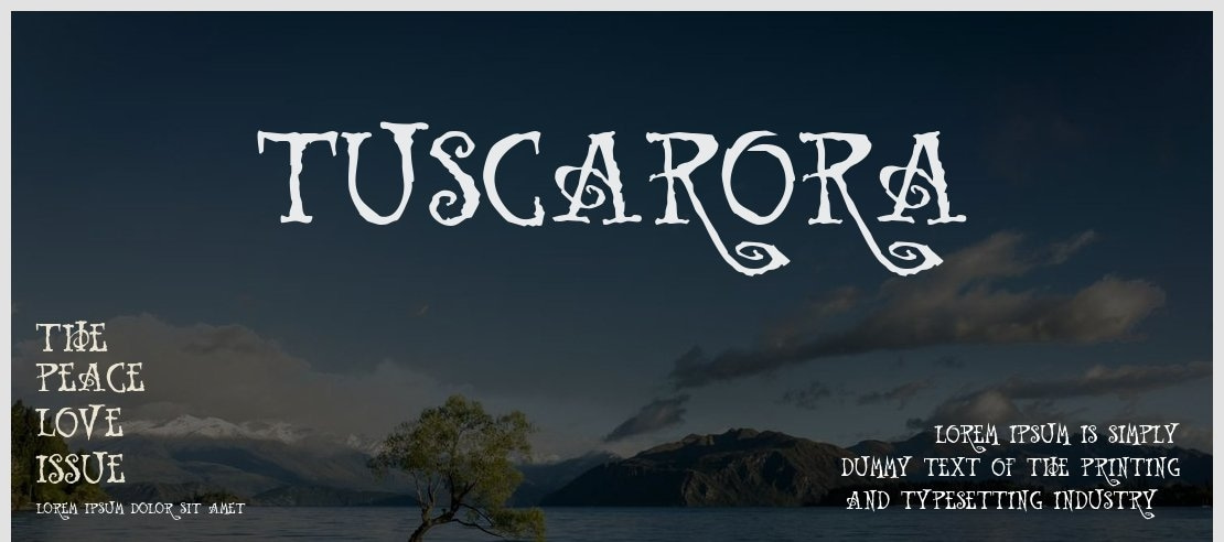 Tuscarora Font