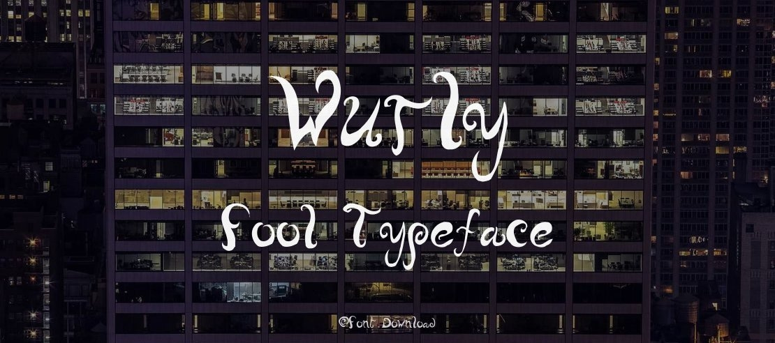 Wurly Fool Font