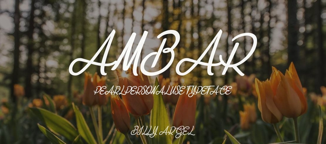 Ambar Pearl Personal Use Font