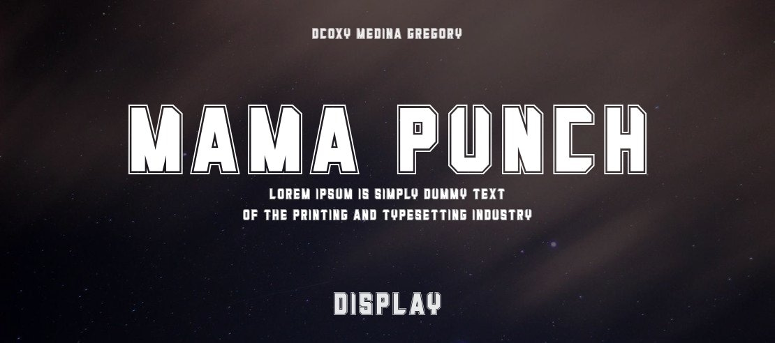 Mama Punch Font