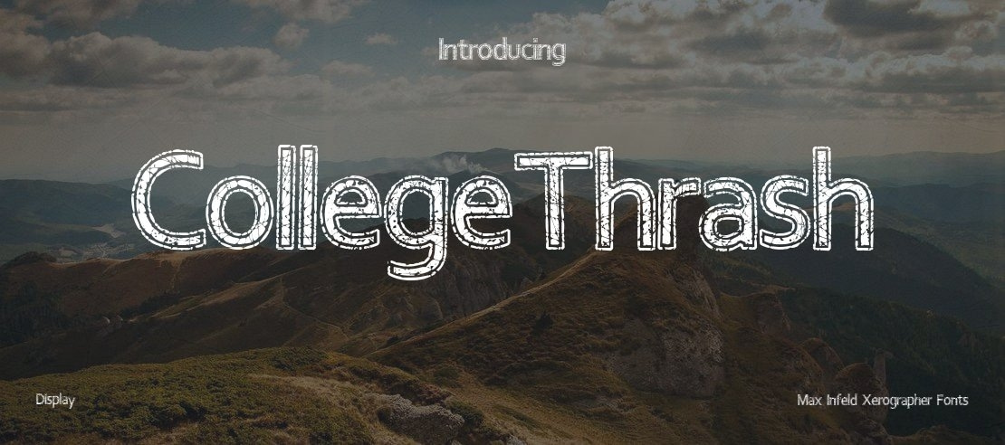 CollegeThrash Font