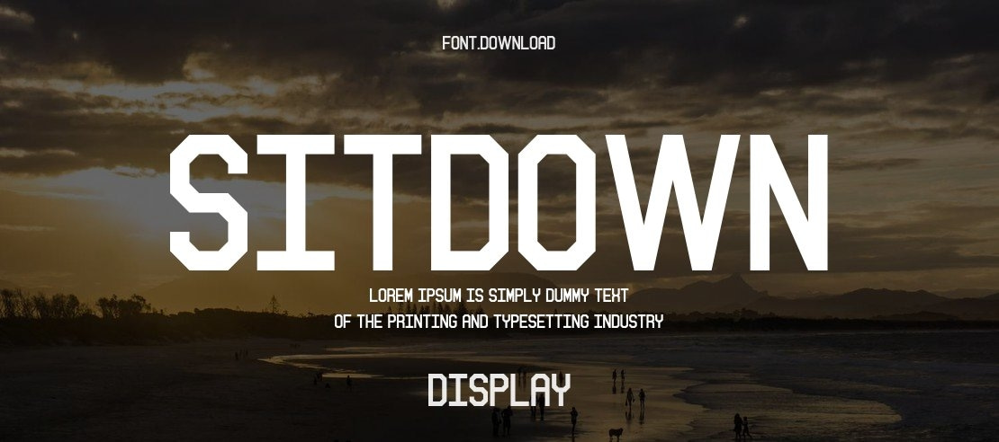 Sitdown Font