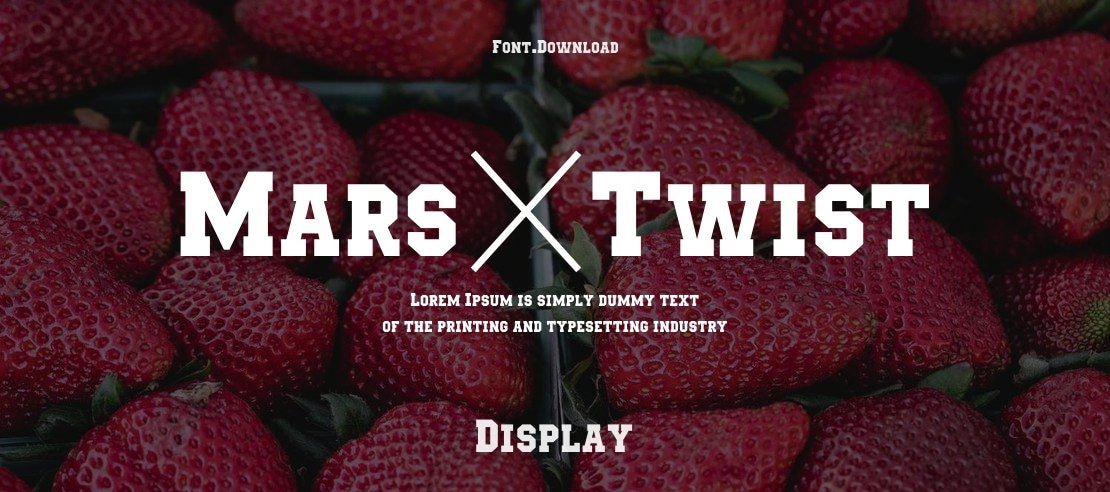 Mars&Twist Font