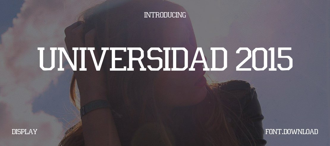 Universidad 2015 Font