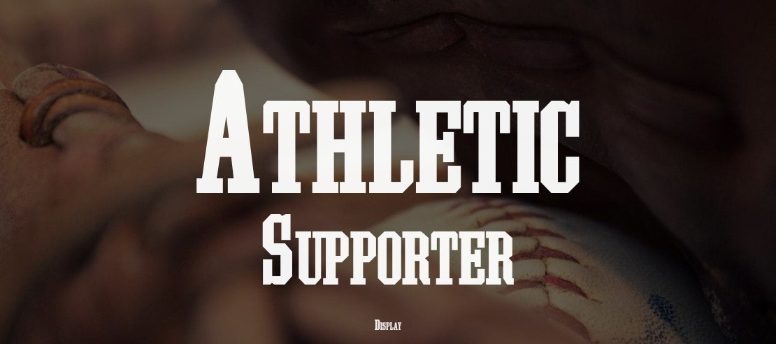 Athletic Supporter Font