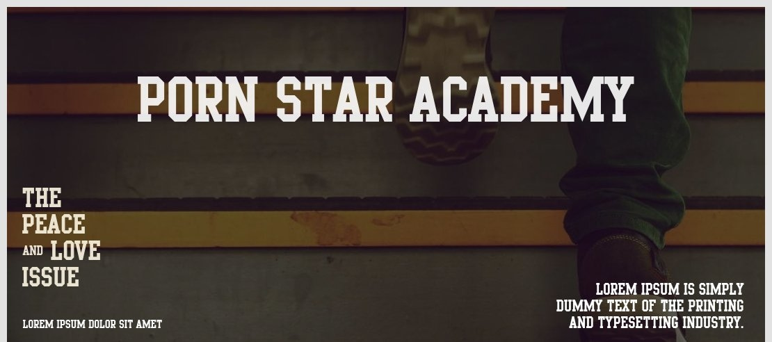 Porn Star Academy Font