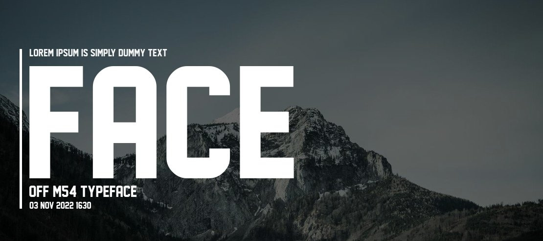 Face Off M54 Font