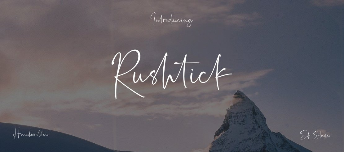 Rushtick Font