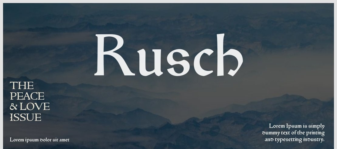 Rusch Font Family