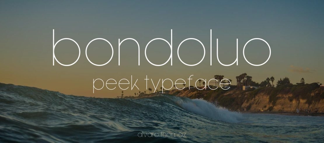 Bondoluo Peek Font