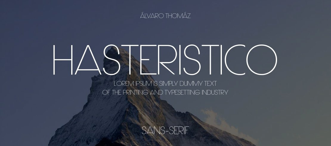 Hasteristico Font Family