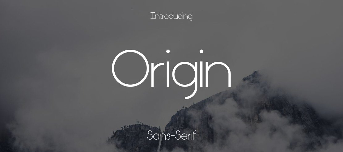 Origin Font Family