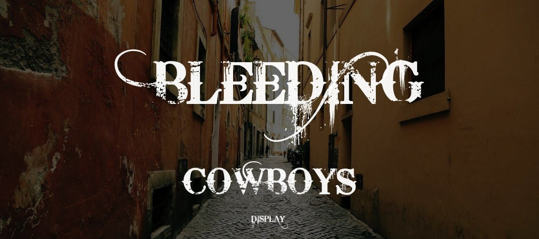 Bleeding Cowboys Font