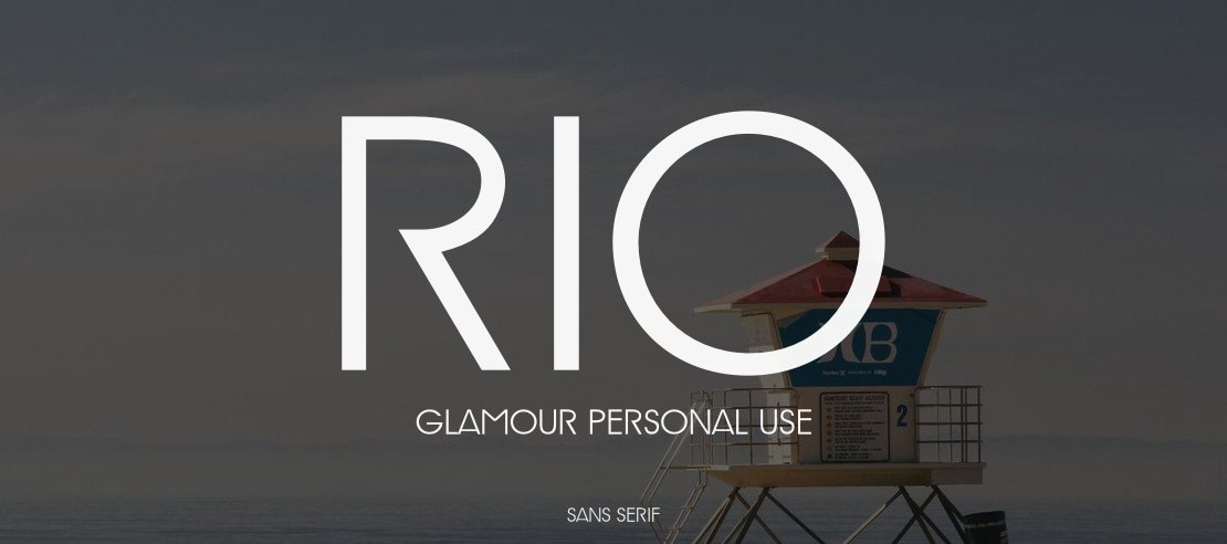 Rio Glamour personal use Font