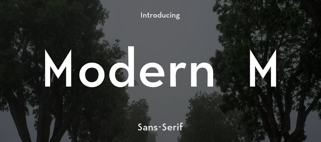 Modern M Font