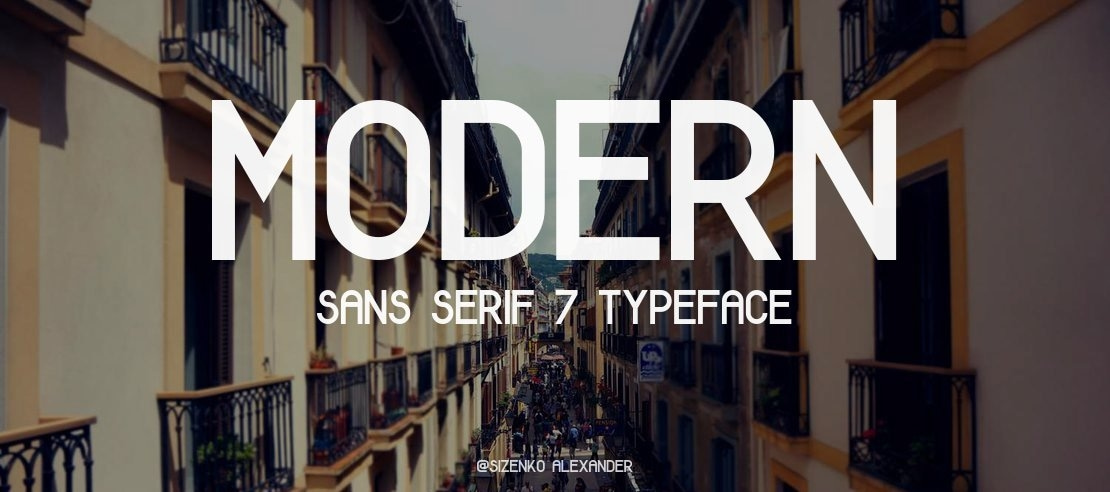 Modern Sans Serif 7 Font