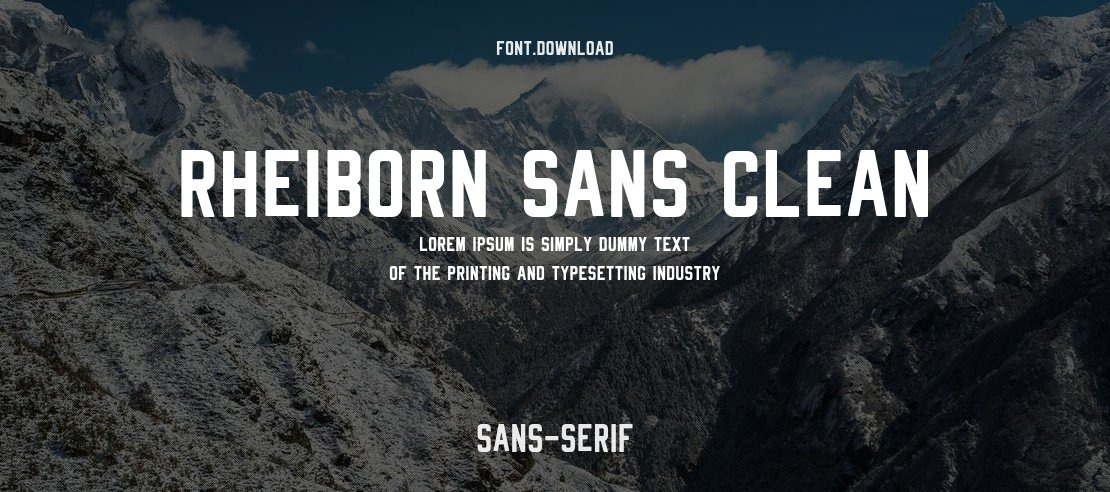 Rheiborn Sans Clean Font