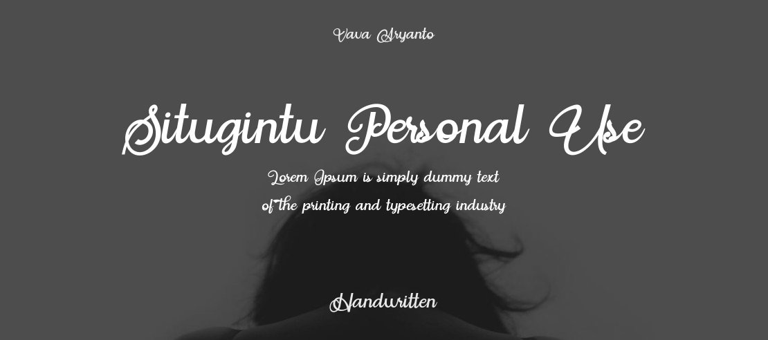 Situgintu Personal Use Font