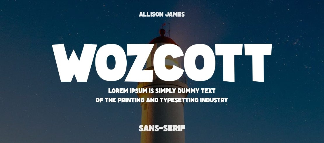 Wozcott Font