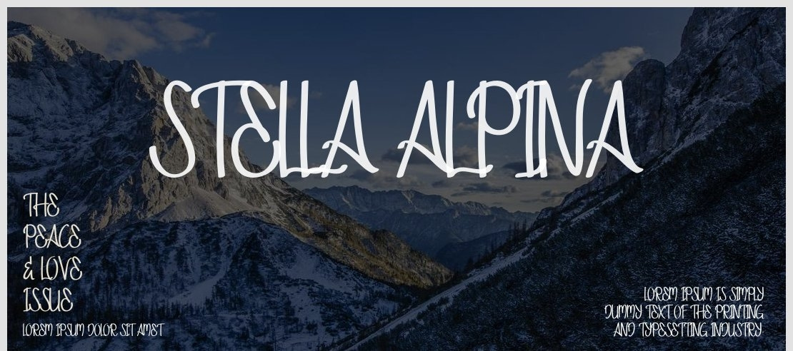 Stella Alpina Font Family