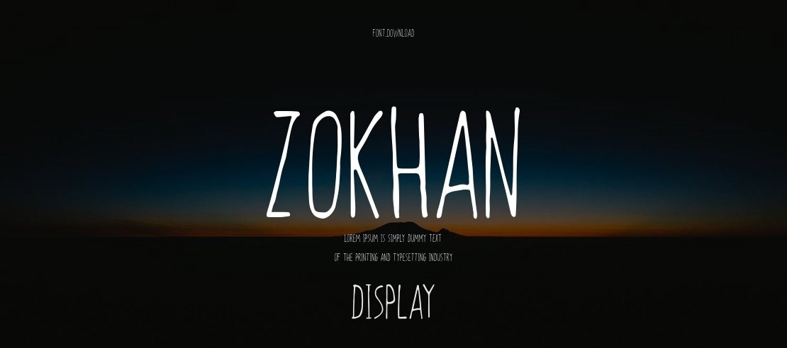 Zokhan Font