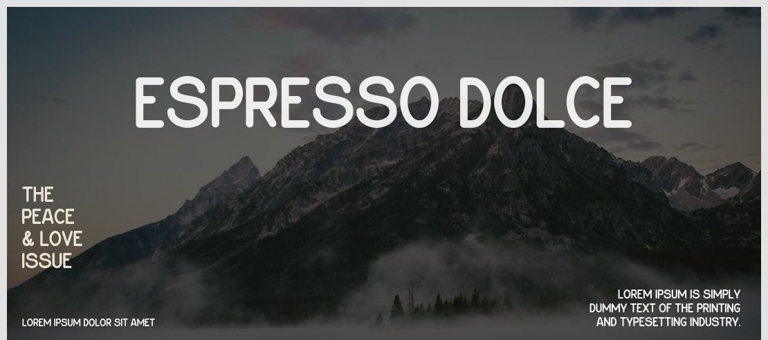 Espresso Dolce Font