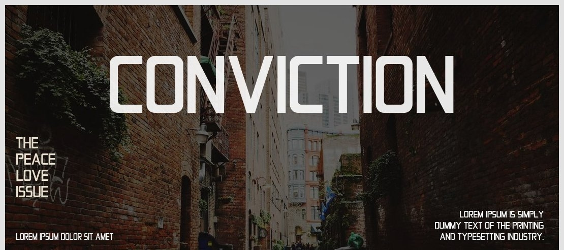 Conviction Font