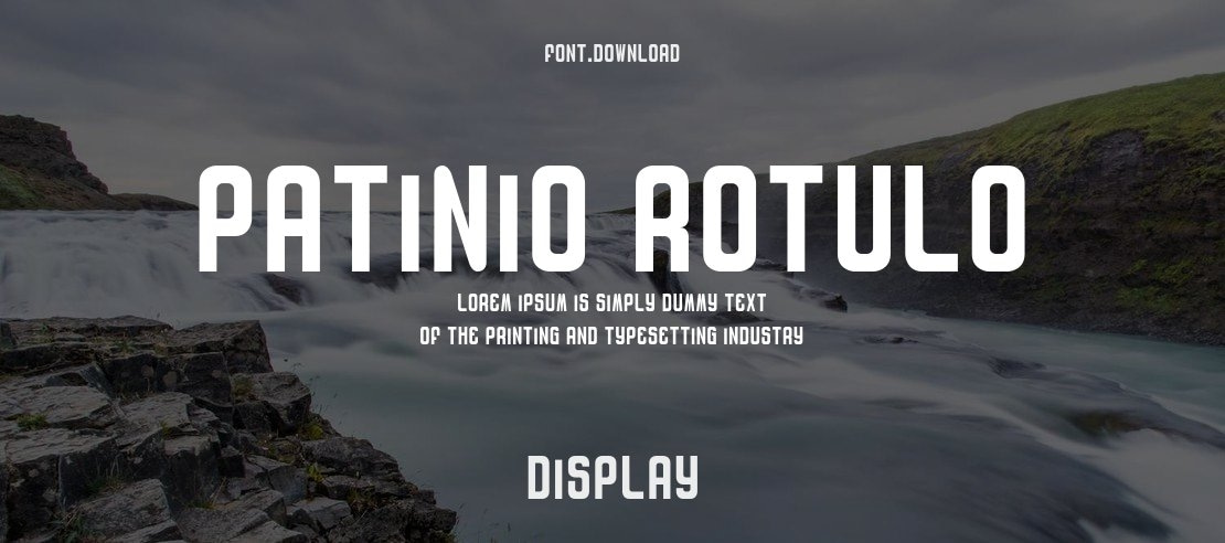 Patinio Rotulo Font