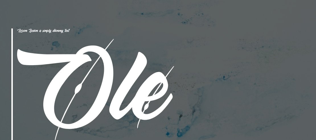 Ole Blizzard - Personal Use Font