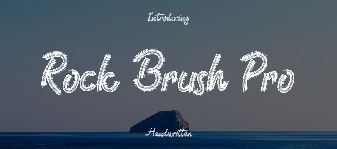 Rock Brush Pro Font
