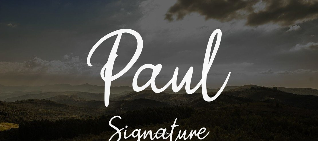 Paul Signature Font