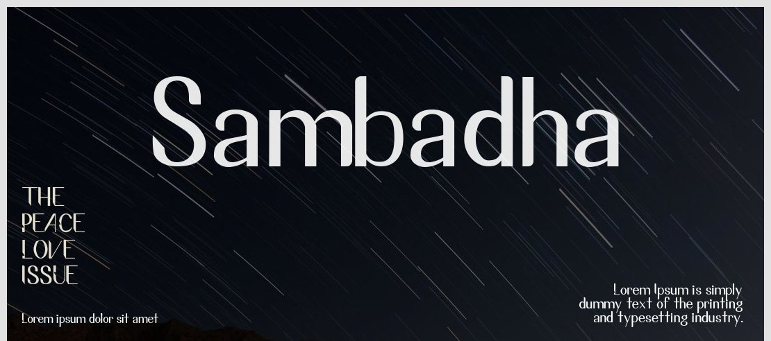 Sambadha Font