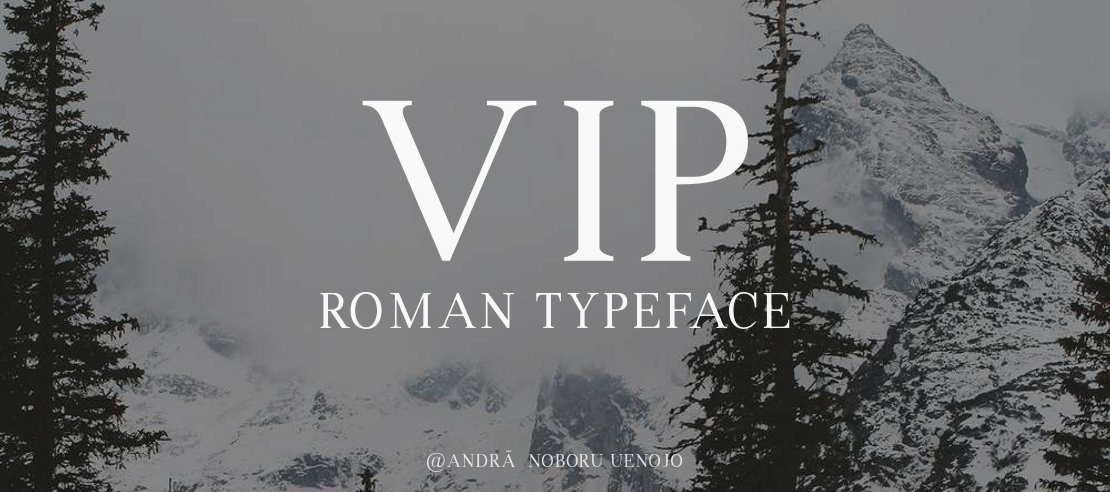 VIP Roman Font