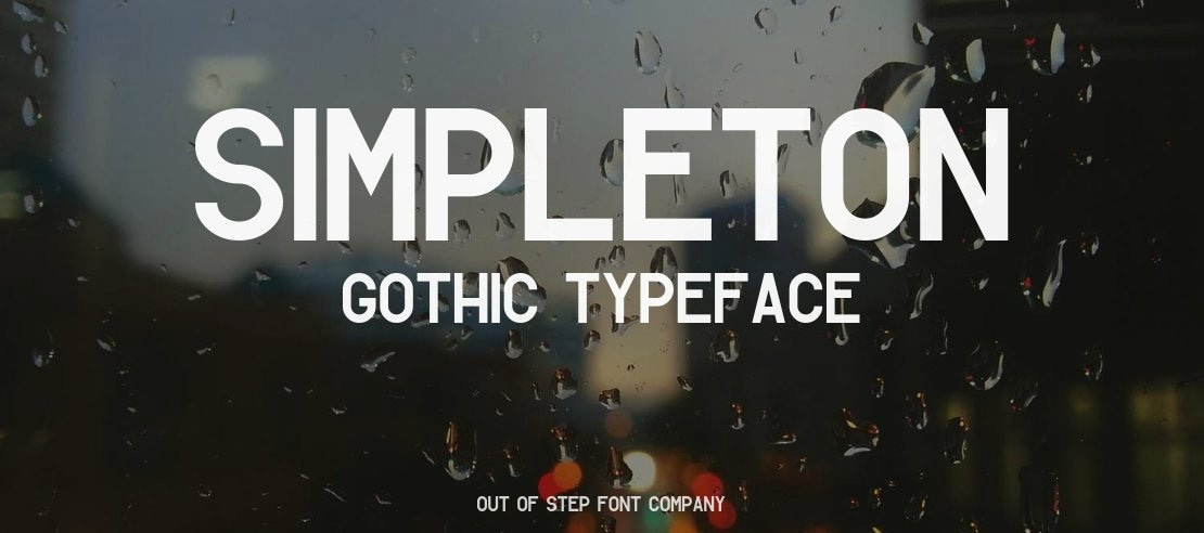 Simpleton Gothic Font