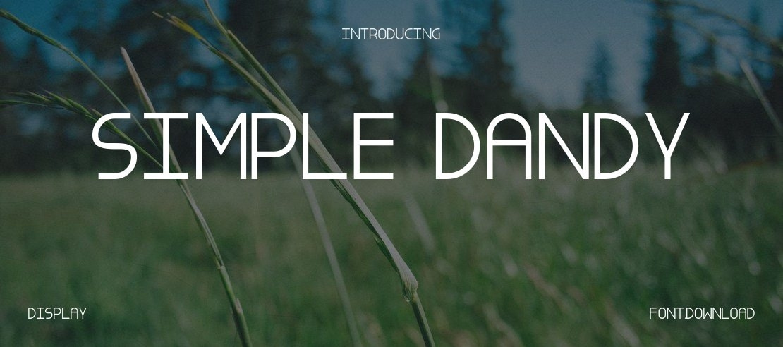 Simple Dandy Font Family